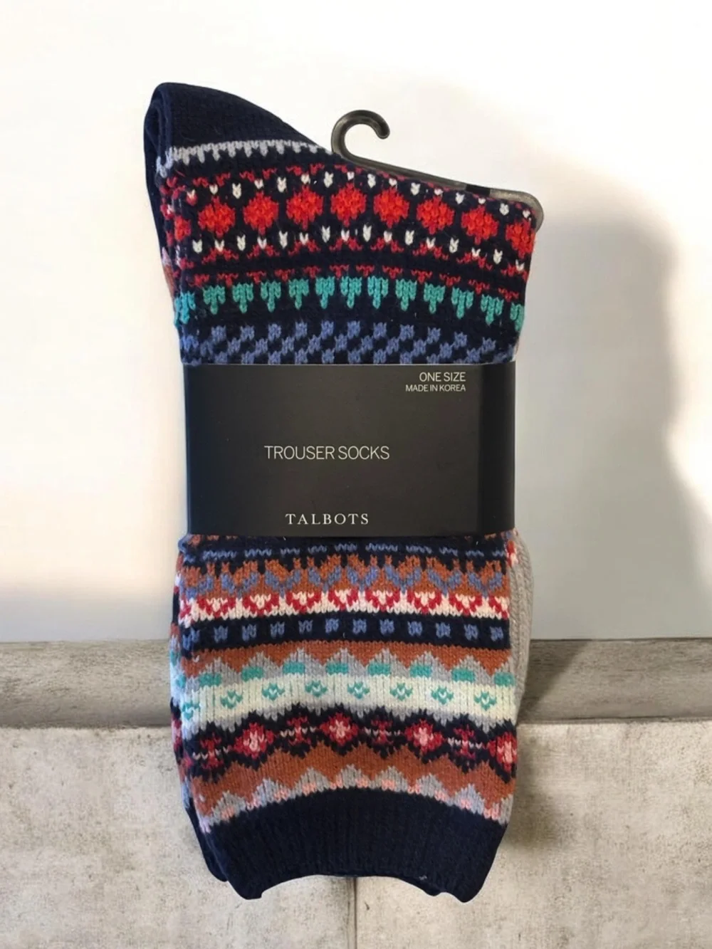 Talbots Women's Fair Isle Trouser Socks